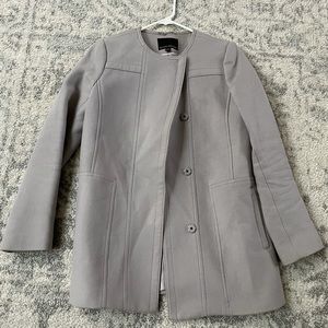 Banana Republic grey blue double breasted jacket